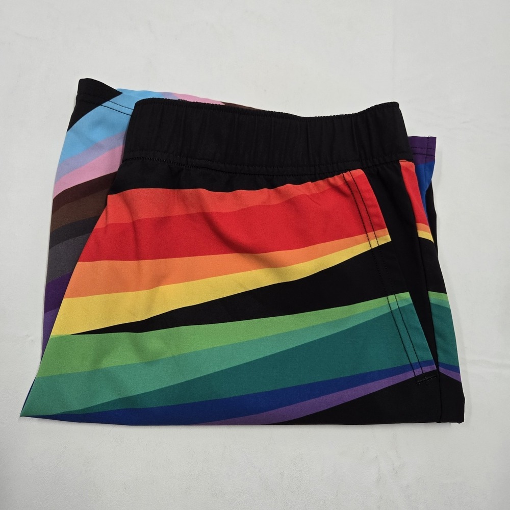Wear It To Heart Men's Peloton Shorts Large Cycling Multicolor Pride LGBTQ+